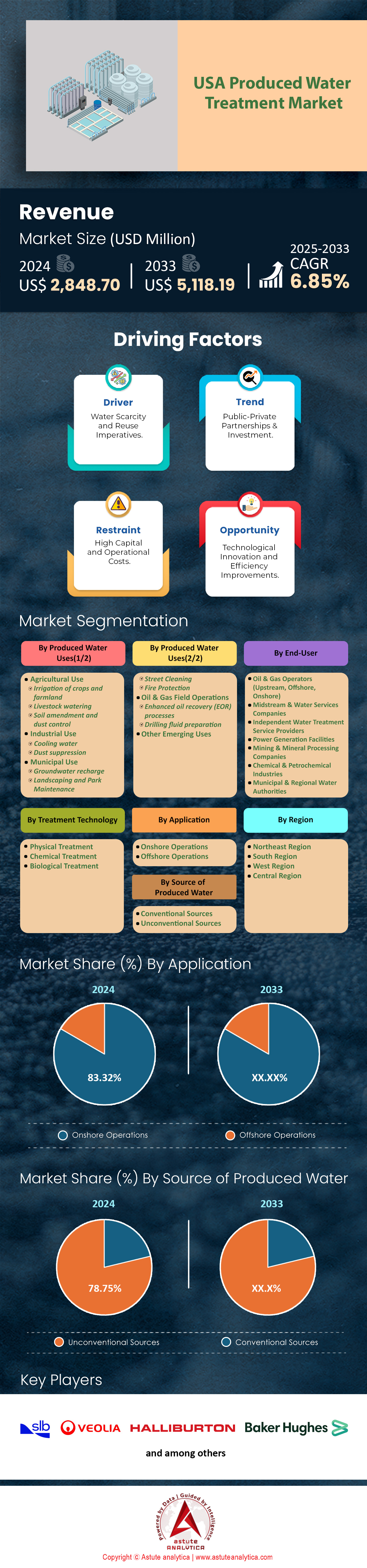 미국 생산수 처리 시장